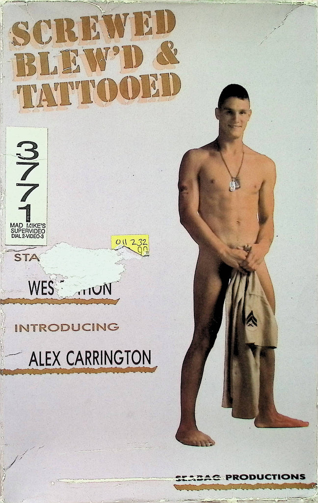 Screwed Blew'd & tattooed Seabag Productions Alex Carrington 1980s Gay Male VHS 091924AMPVHS2