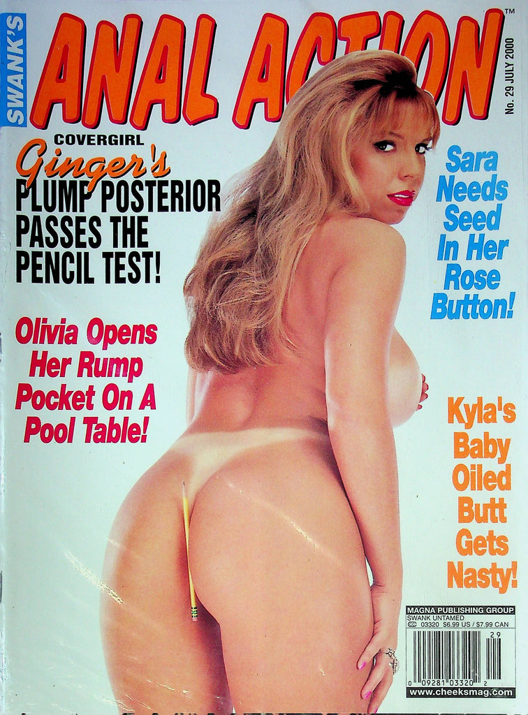 Swank's Anal Action Magazine Ft. Ginger & Sara July 2000 No.29 SEALED 122724RP