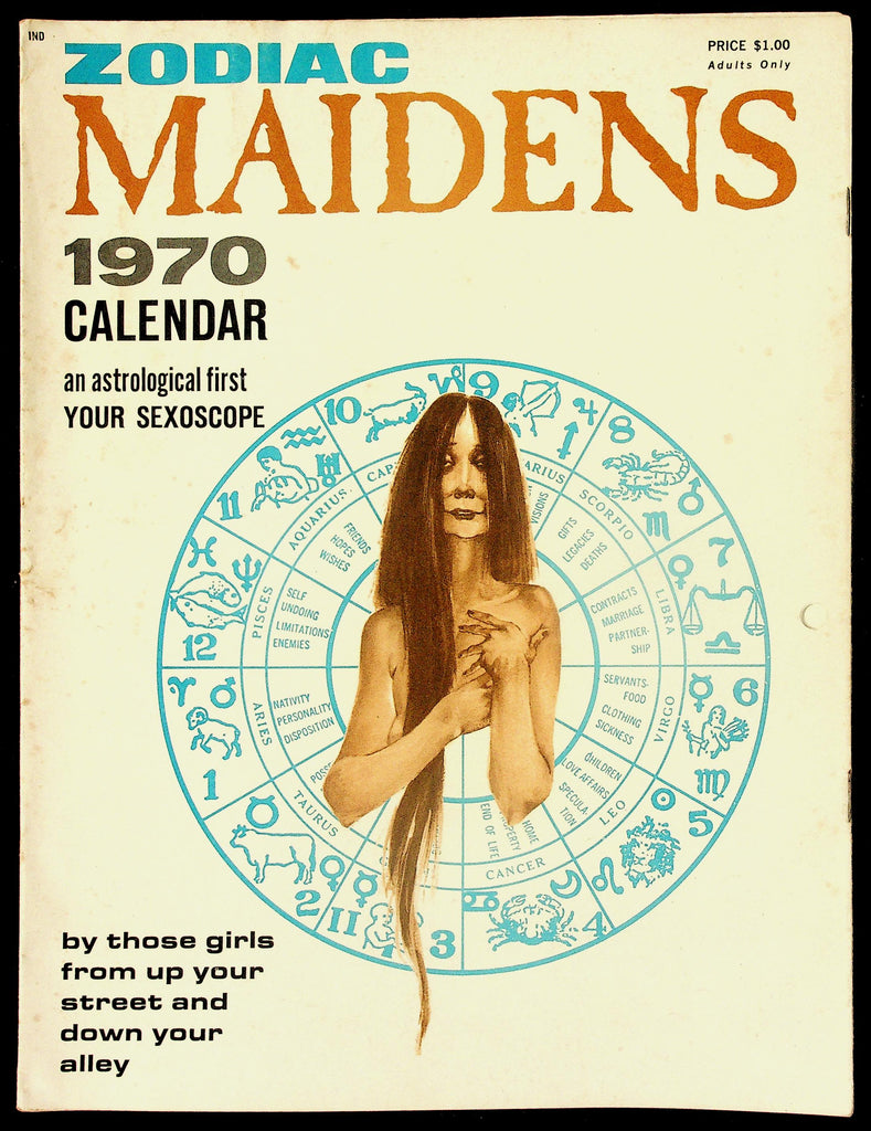 Zodiac Maidens 1970 Pin Up Calendar Your Sexoscope 082426hrp-17