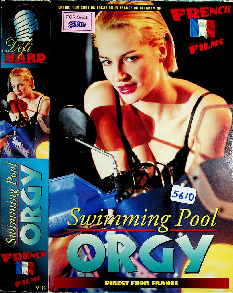 Swimming Pool Orgy Cindy Brigitte Sophia Adult VHS French Films 050526NAVHS3-4