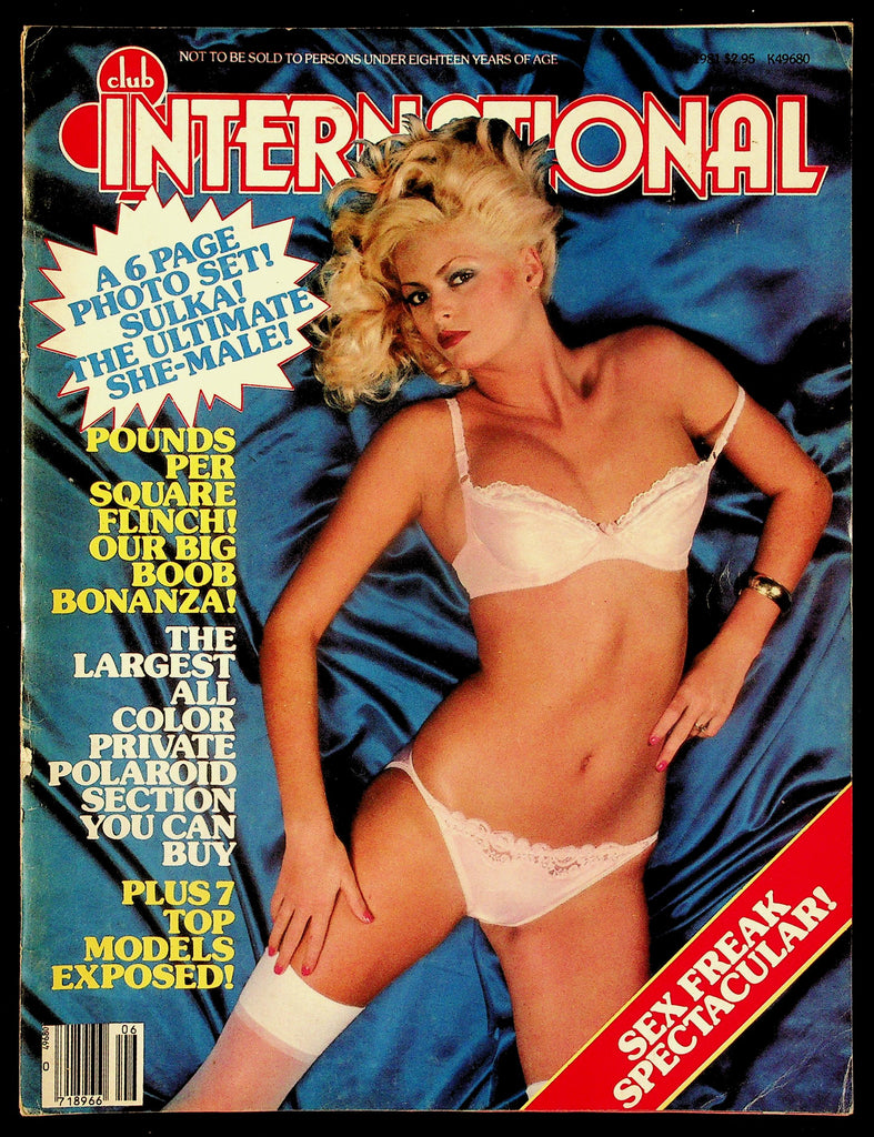 Club International Adult Magazine V5, #6 1981 Sex Freak Spectacular Paul Raymond 091726HRP-40