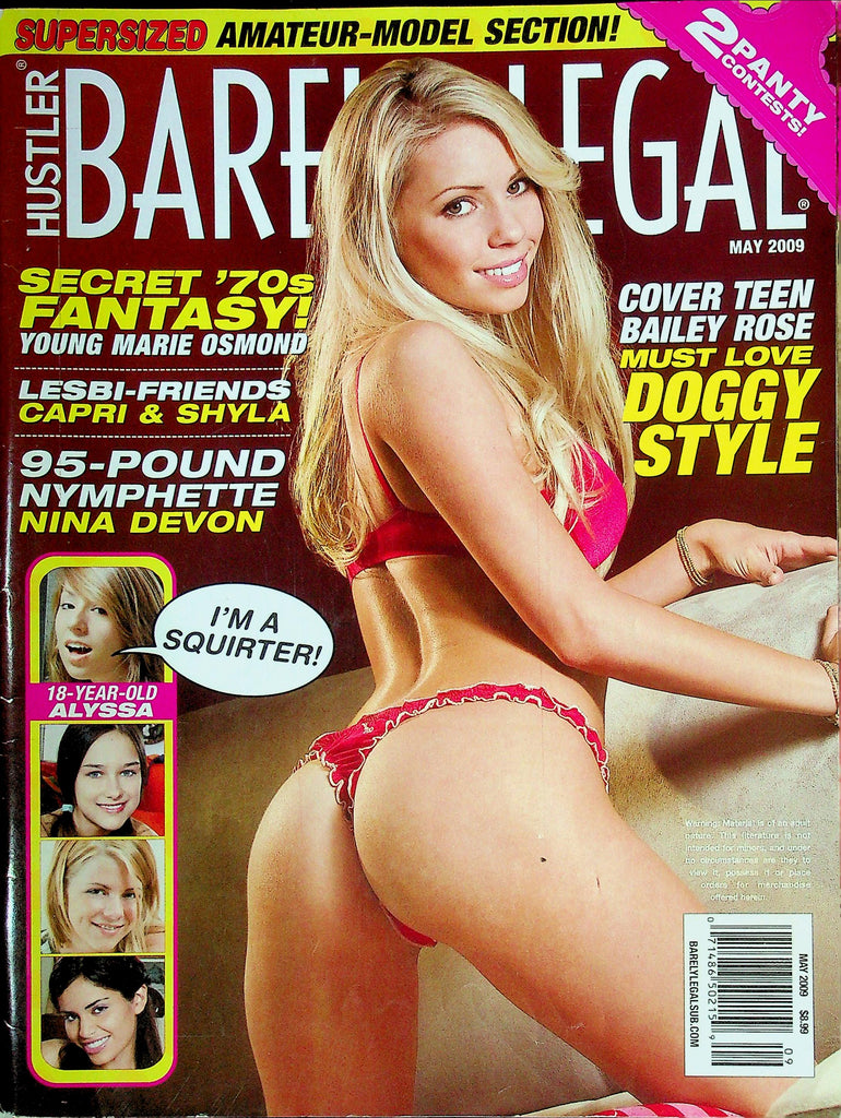 Hustler Barely Legal Magazine Ft. Bailey Rose & Marie Osmond May 2009 020425RP
