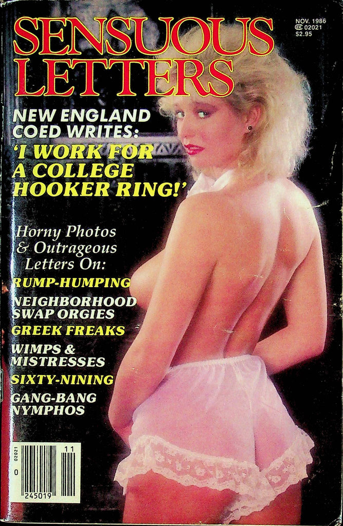 Sensuous Letters Digest Magazine Greek Freaks November 1986 052924RP