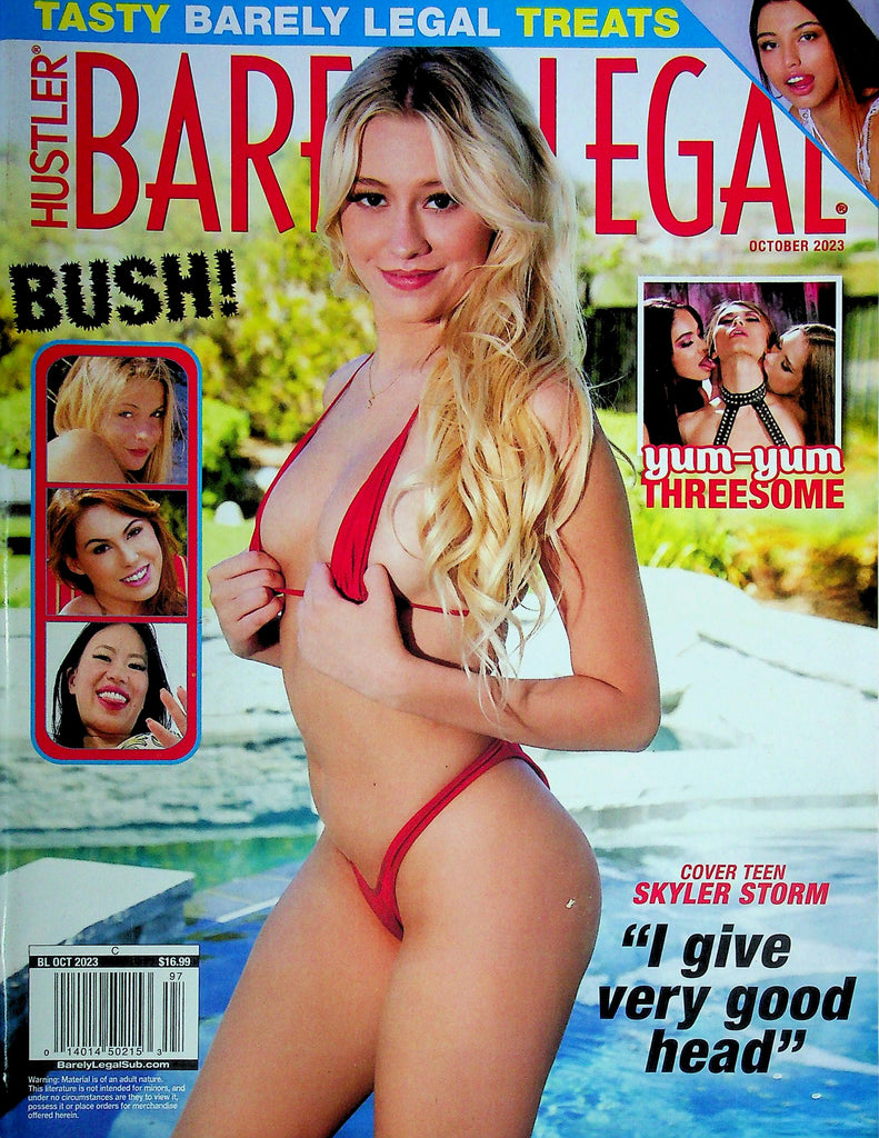 Hustler Barely Legal Magazine Skyler Storm October 2023 013125RP2