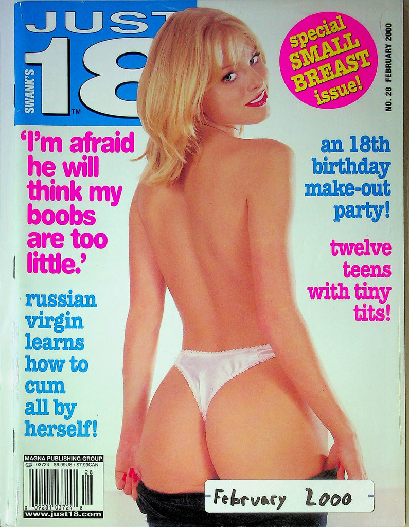 Swank's Just 18 Magazine 12 Teens With Tiny Tits February 2000 #28 011824RP