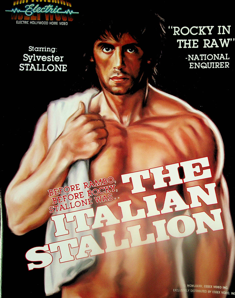 The Italian Stallion Adult Movie Slick   Starring Sylvester Stallone  1985 Essex Video   051725lm-p