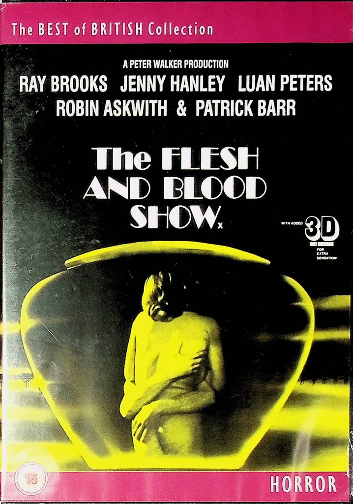 The Flesh And Blood Show DVD Ray Brooks, Jenny Hanley, Luan Peters British Horror Oden Ent. 041924tsdvd