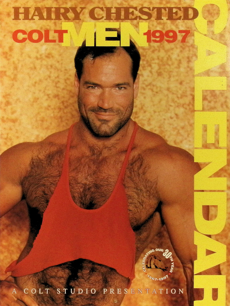 Colt Studio Hairy Chested Men 1997 Wall Calendar Gay Man BIG Hunky Buff Men 041326AMP2