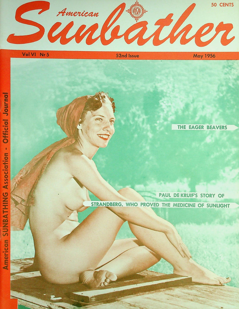 American Sunbather Nudism Magazine  The Eager Beavers  May 1956    040626lmp