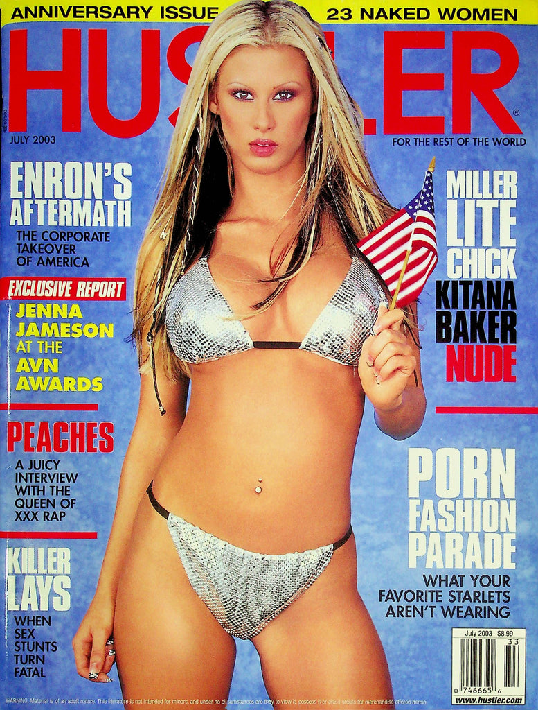 Hustler Magazine Anniversary issue Kitana Baker & Jenna Jameson July 2003 073024RP