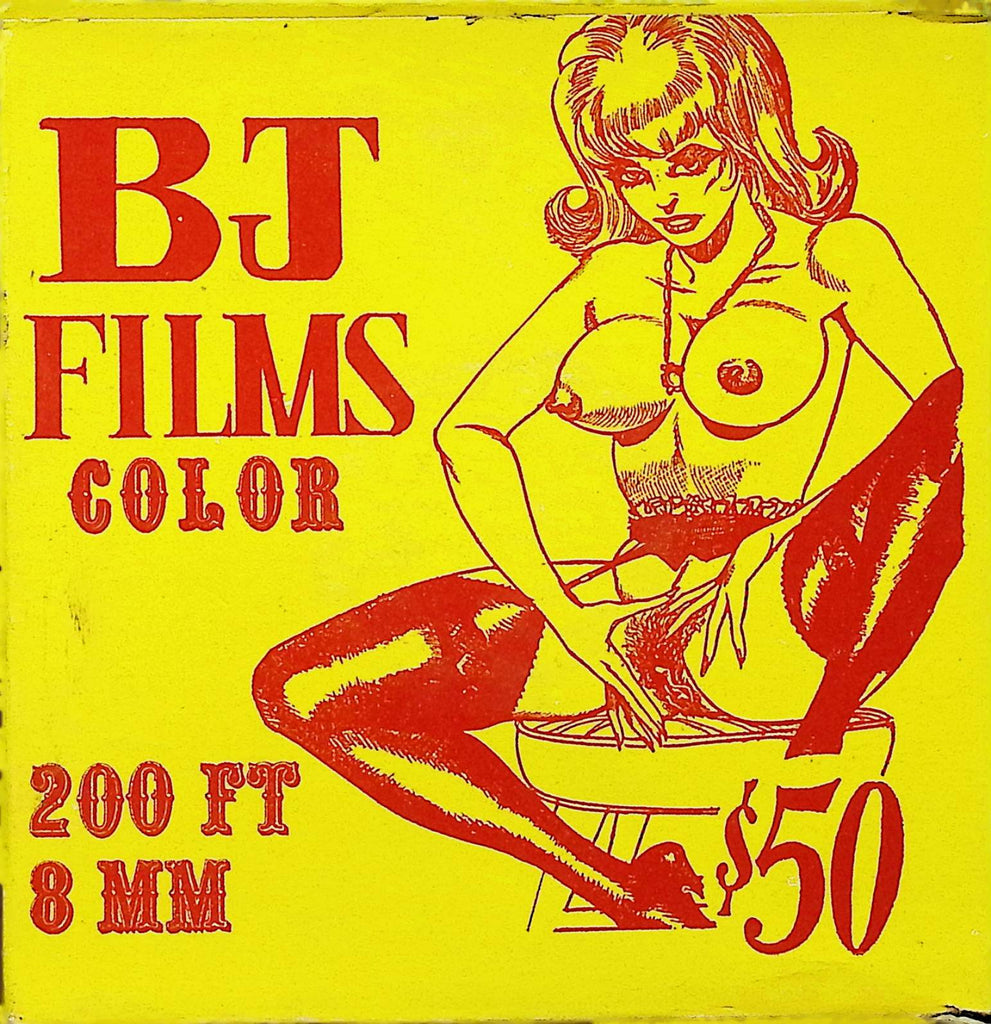 2 Lesbians Fuck 1 Guy Threesome BJ Films Color 1970s Regular 8mm Adult Reel 100924AMP