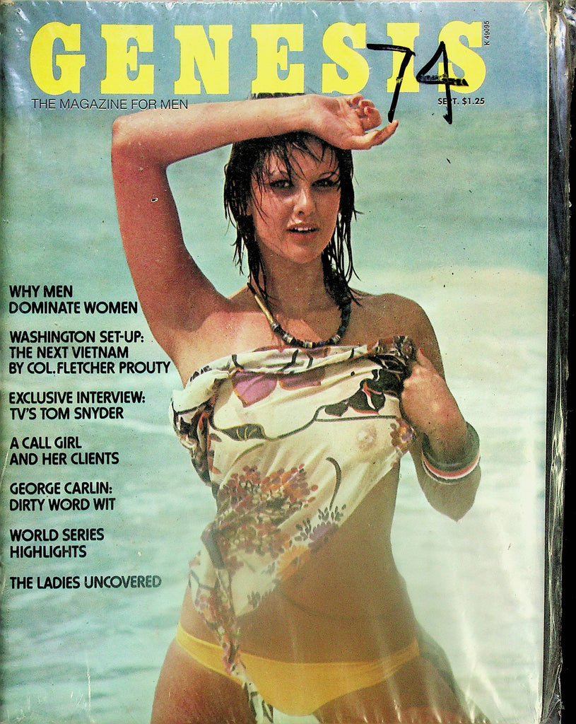Genesis Magazine  Ladies Uncovered / George Carlin: Dirty Word Wit   September 1974  new/sealed     060225lm-p