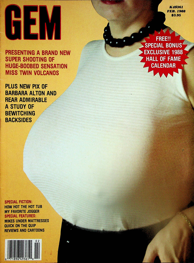 Gem Busty Magazine  Miss Twin Towers w/Calendar  February 1988    040725lm-p