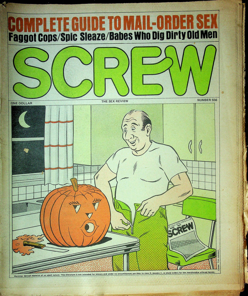 Screw Men's Newspaper Halloween Issue No.556 October 29 1979 061324OSRP