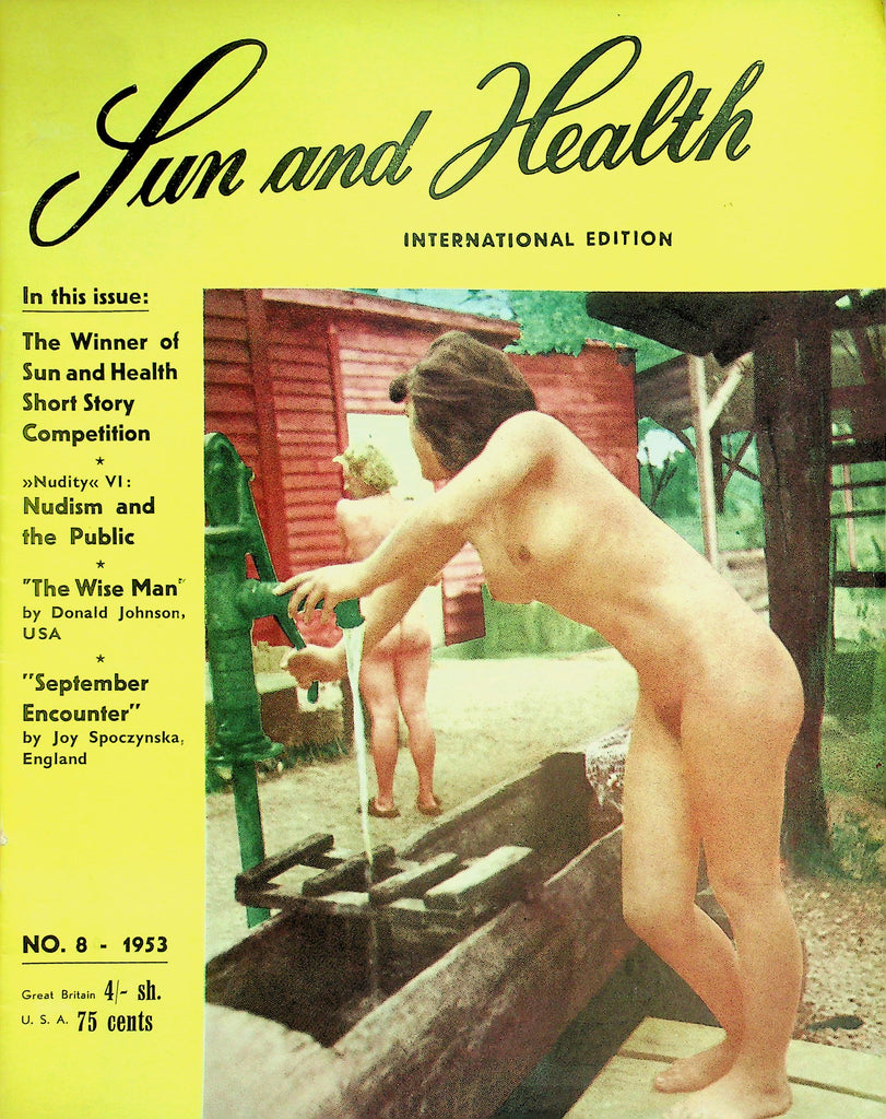 Sun and Health International Edition Nudist Magazine  Nudism And The Public  #8 1953   102126lmp-GSC