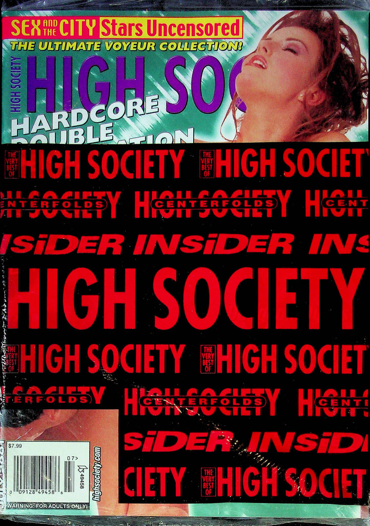 High Society Magazine Hardcore Double Penetration July 2001 SEALED 122923RP