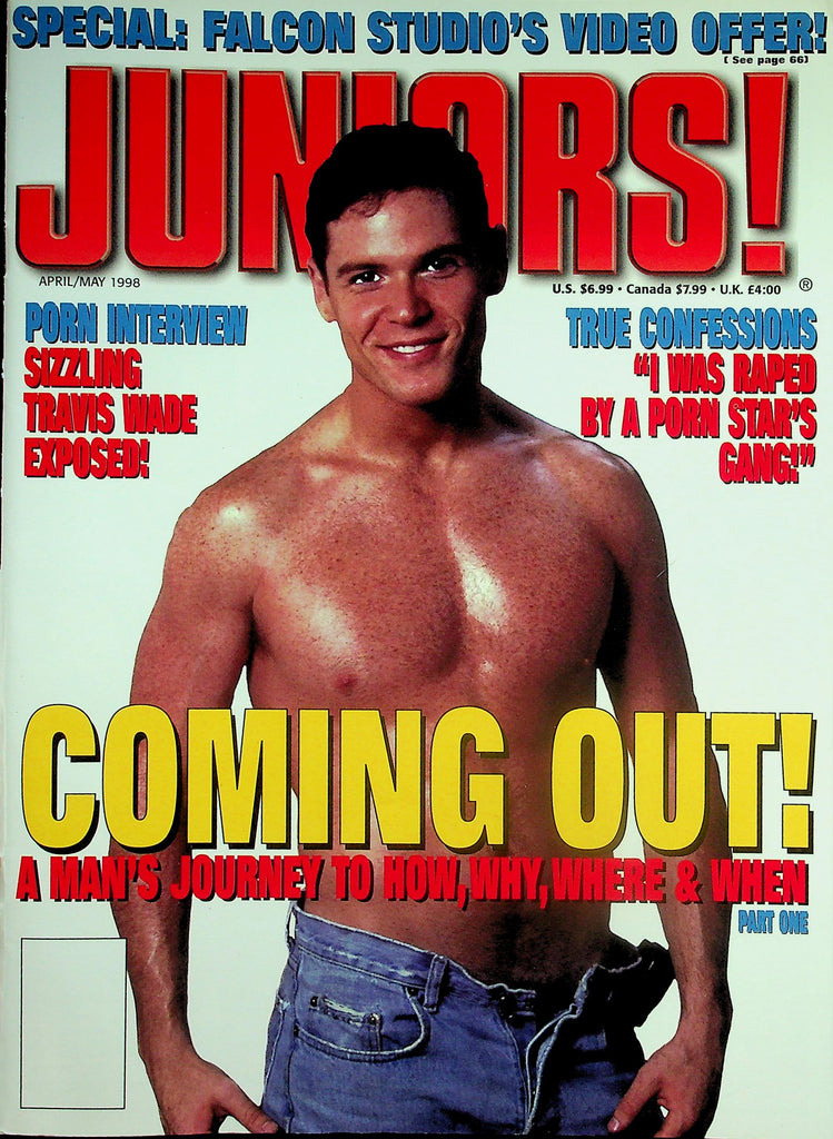 Juniors! Gay Magazine   Cover Guy Chip Vaughn / Coming Out! A Man's Journey  April 1998     041526lmp