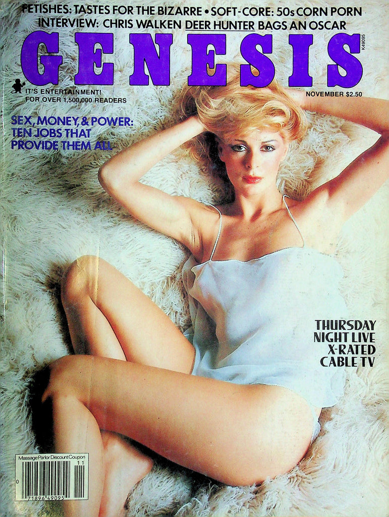 Genesis Magazine Ft. Chris Walken November 1979 021725RP