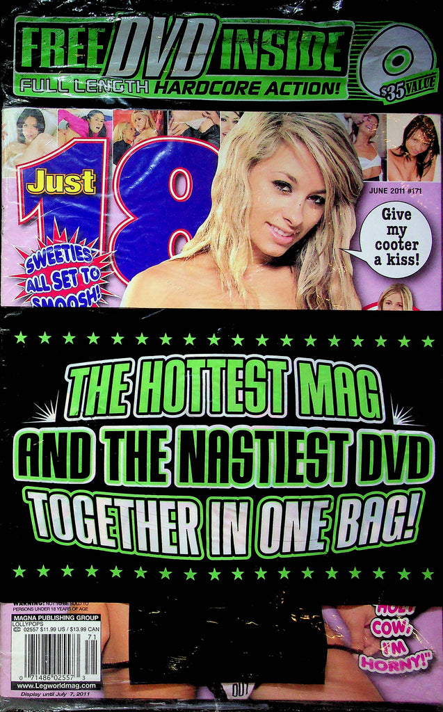 Just 18 Magazine June 2011 #171 SEALED W/DVD 052723RP