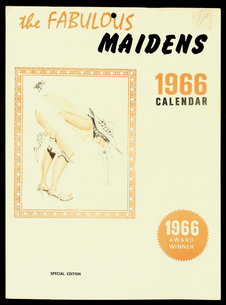 The Fabulous Maidens 1966 Pinup Calendar Special Edition 082426hrp-15
