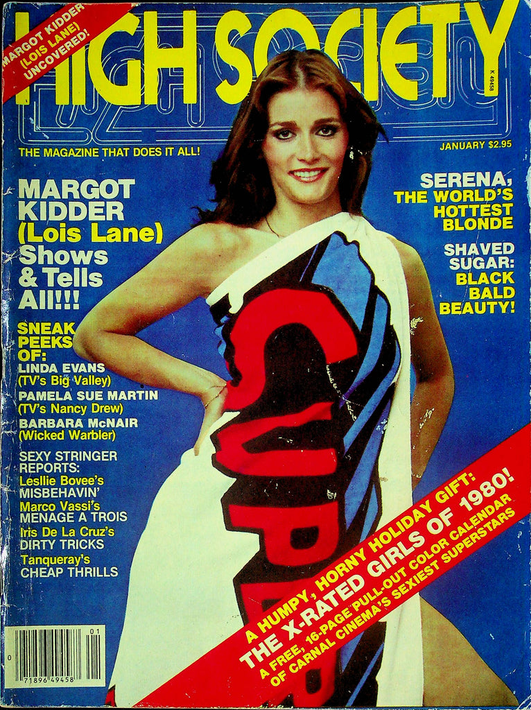 High Society Men's Magazine Margot Kidder & Linda Evans January 1980 070624RP