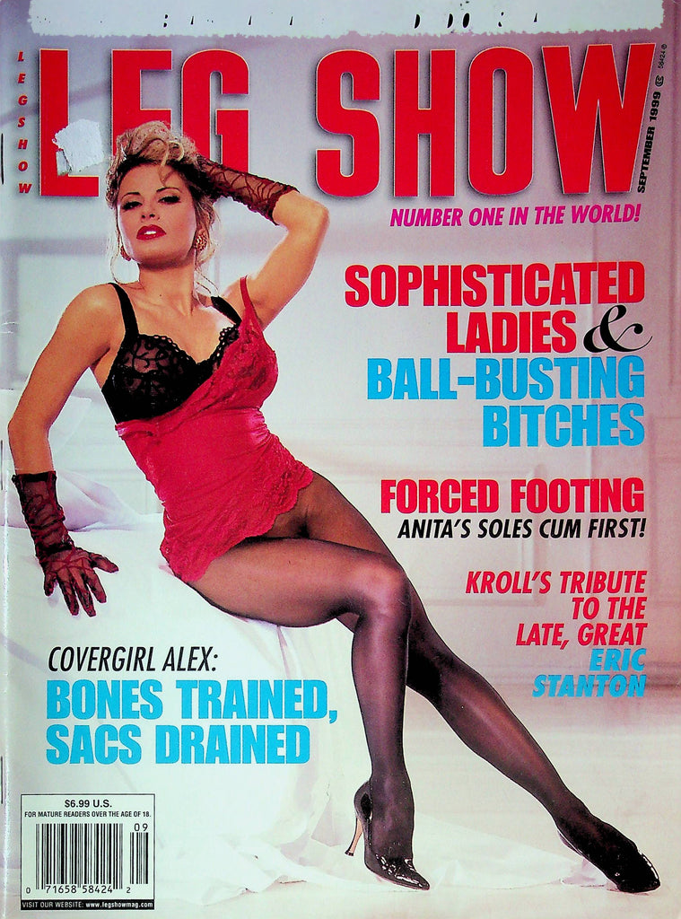 Leg Show Magazine Sophisticated Ladies & Anita's Soles Cum First September 1999 020524RP