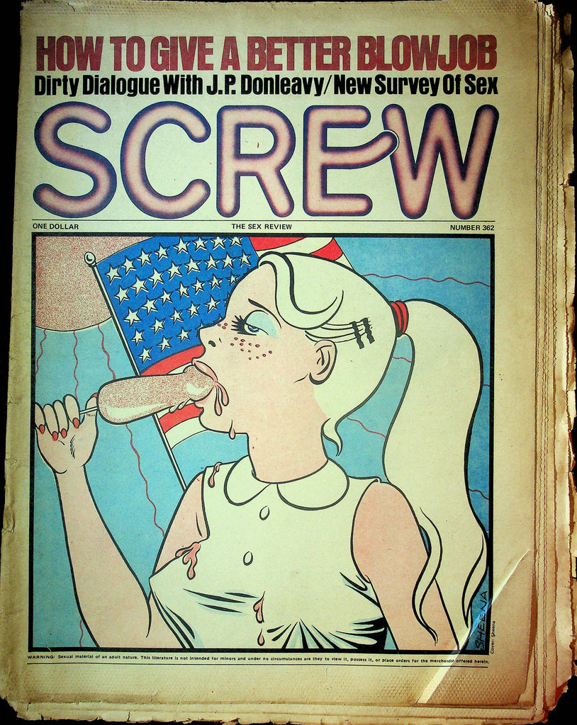 Screw Men's Newspaper J.P. Donleavy No.362 February 9 1976 061224OSRP