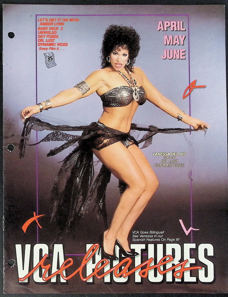 VCA Pictures Release Catalogue Vanessa Del Rio April May June 1987 052226AKP