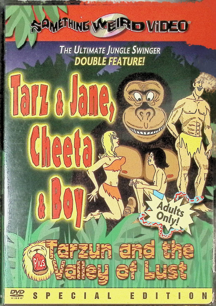 Tarz & Jane Cheeta & Boy + Tarzun And The Vally Of Lust DVD Somthing Weird Video 032624tsdvd