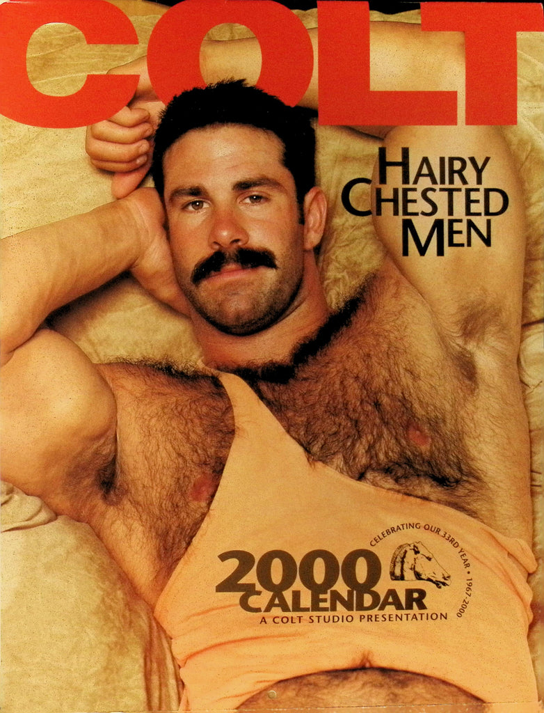 Colt Studio Hairy Chested Men 2000 Wall Calendar Gay Man BIG Hunky Buff Men 041326AMP2