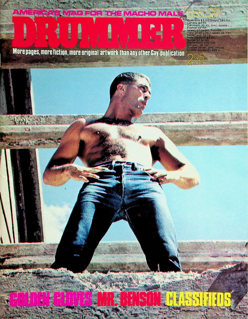 Drummer Gay Magazine  Golden Gloves / Mr. Benson  #29 1979  w/poster  071426lmp-GSC