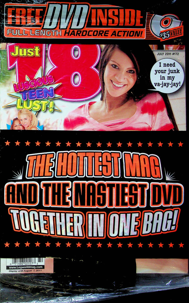 Just 18 Magazine July 2011 #172 SEALED W/DVD 052723RP
