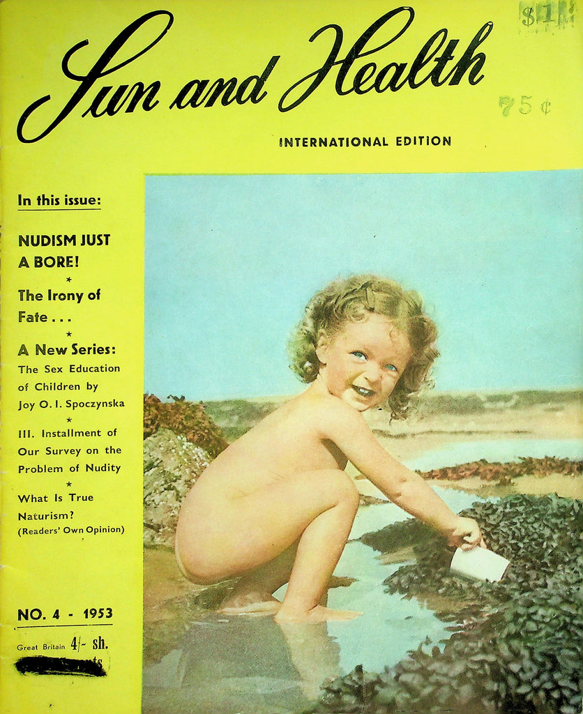 Sun and Health International Edition Nudist Magazine  Nudism And The Law Of England  #4 1953  102126lmp-GSC