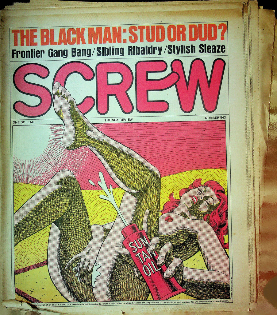 Screw Men's Newspaper Frontier Gang Bang No.543 July 30 1979 061224OSRP