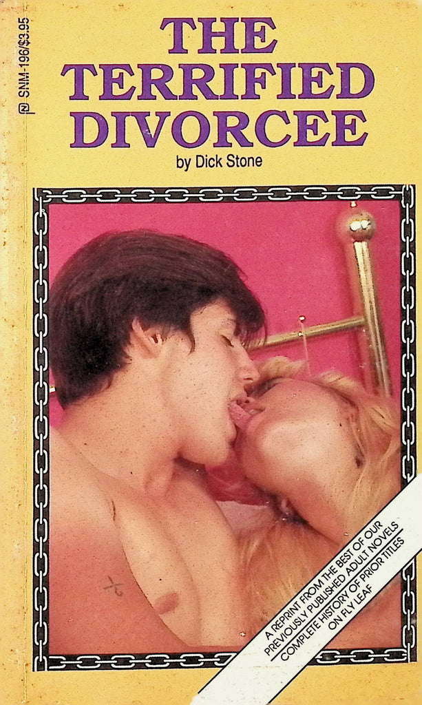 The Terrified Divorcee by Dick Stone SNM-196 1991 Reprint Stag Books Adult Erotic Novel-051324AMP
