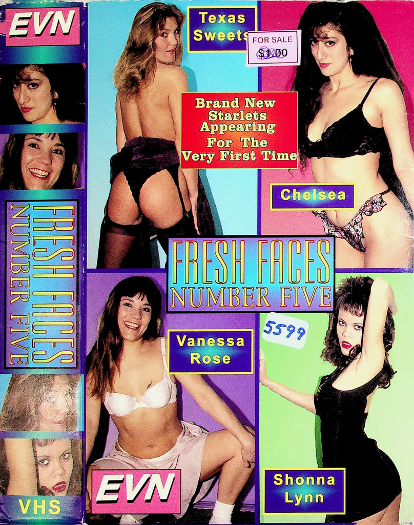 Fresh Faces Number Five with Texas Sweets Chelsea Vanessa Rose Adult VHS EVN 060926NAVHS4-9