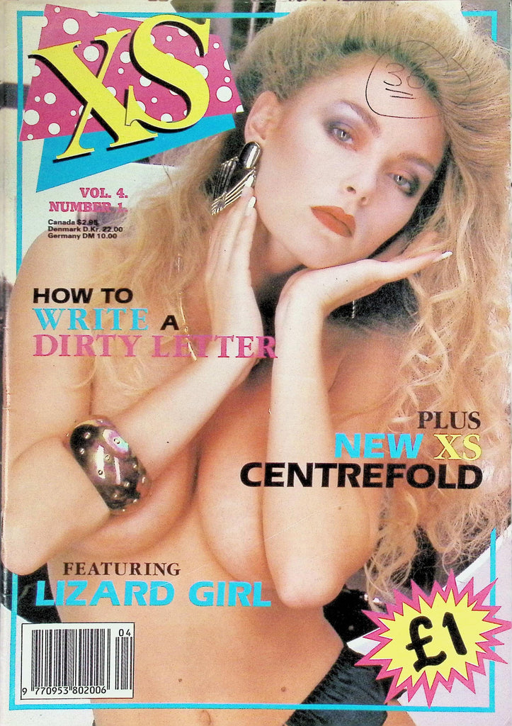 XS Magazine Vol 4 #1 Lizard Girl 1980s  and New XS Centerfold 092626LLP