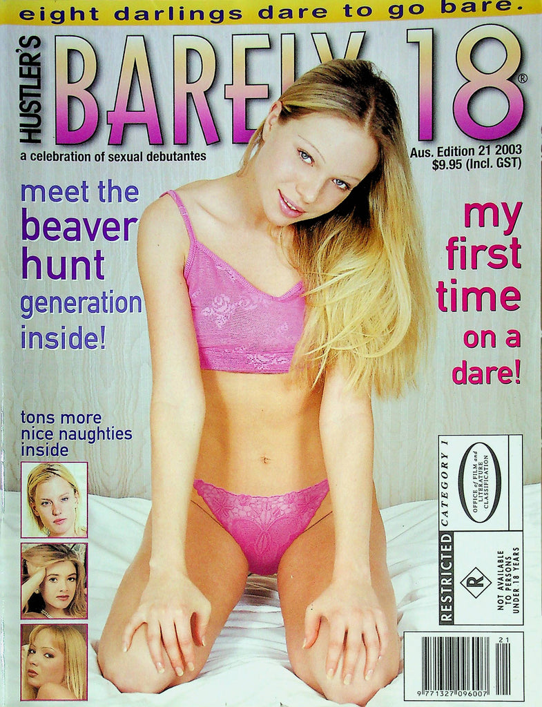 Hustler's Barely 18 Magazine Donna & Lynette Aus. Edition 21 2003 112423RP