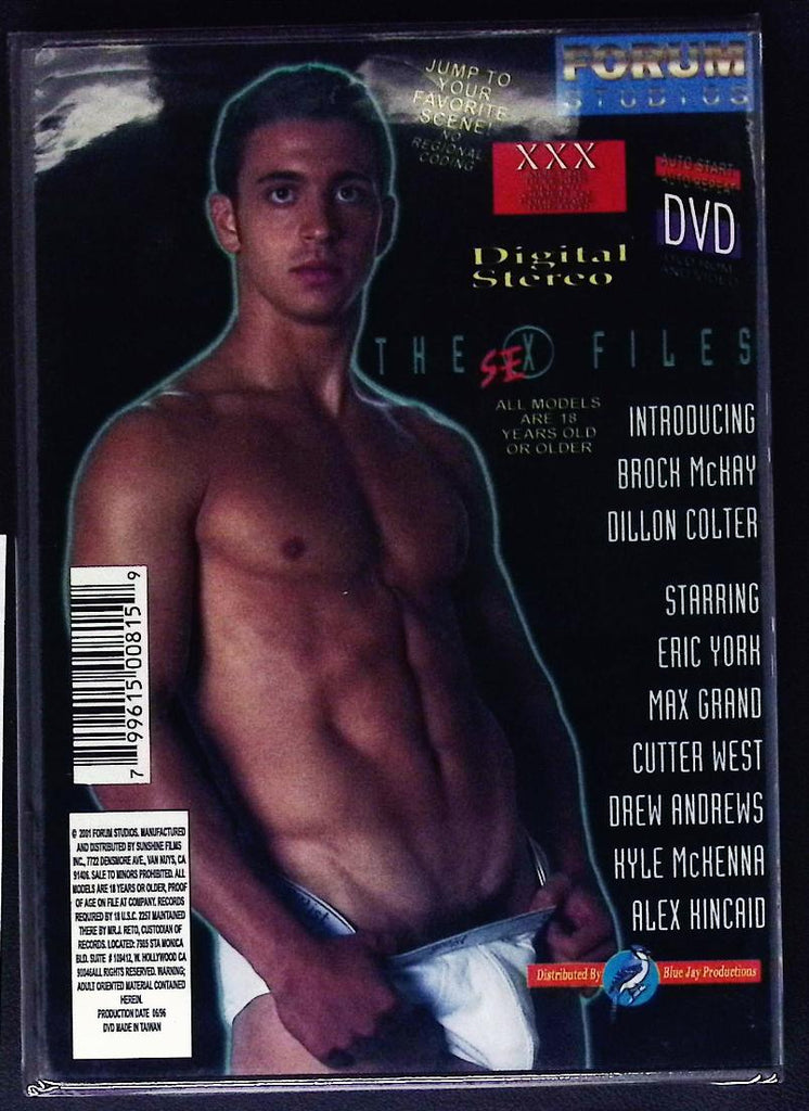 The Sex Files Starring Eric York Max Grand Cutter West Drew Andrews Gay DVD Blue Jay Productions Forum Studios 080625ADVD
