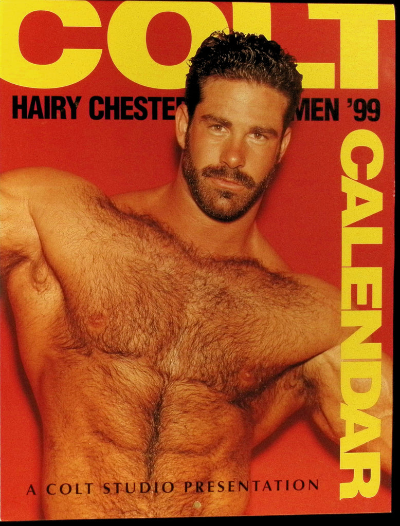 Colt Studio Hairy Chested Men 1999 Wall Calendar Gay Man BIG Hunky Buff Men 041326AMP2