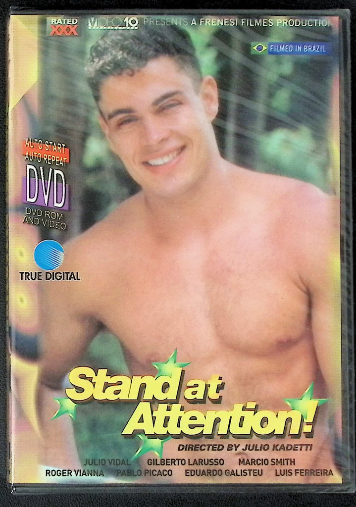 Stand at Attention! w/ Julio Vidal, Gilberto Larusso, Marcio Smith, Gay DVD Video 10 Blue Jay Productions 082925AKDVD
