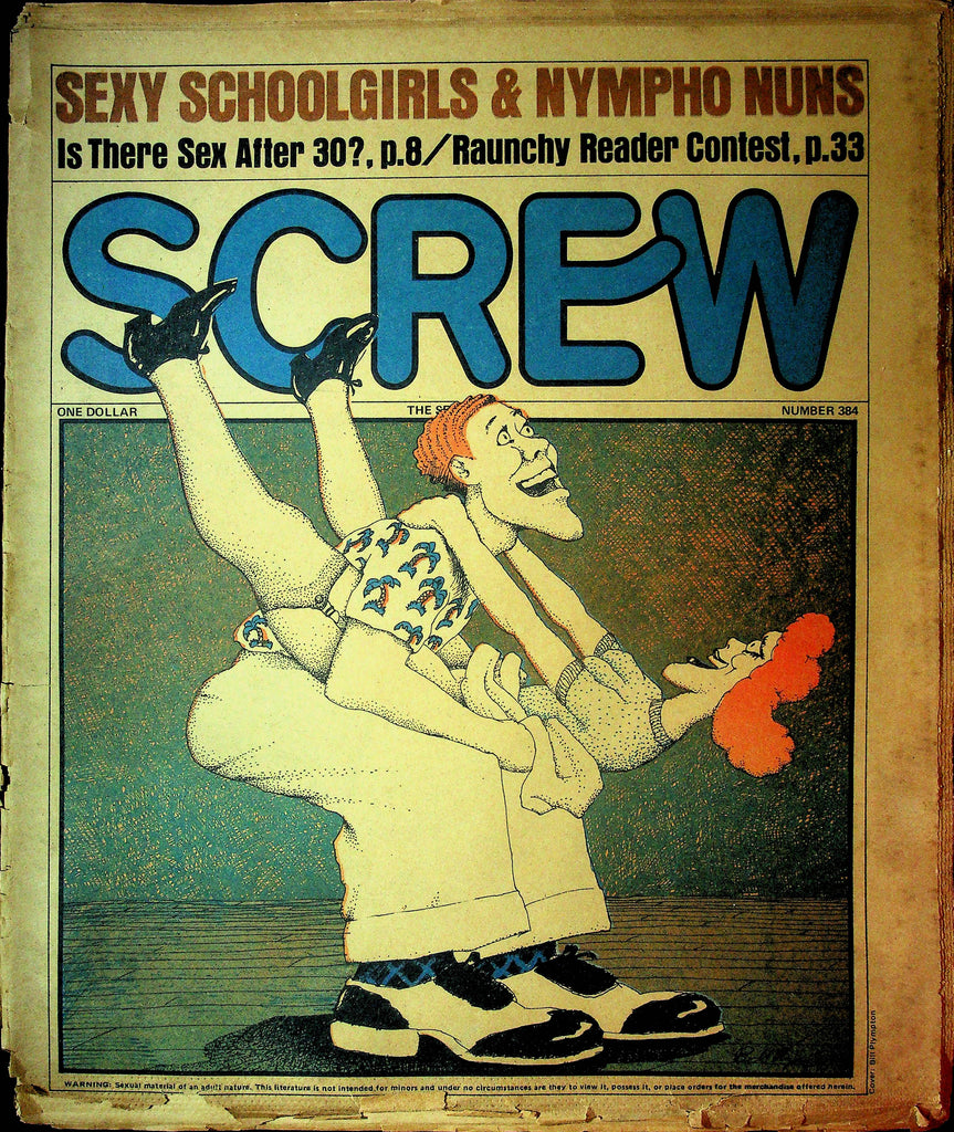Screw Men's Newspaper Schoolgirls & Nympho Nuns No.384 July 12 1976 061224OSRP