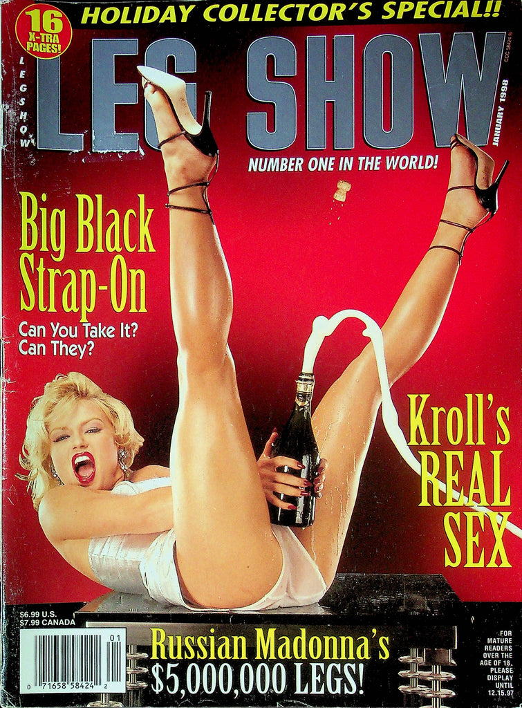 Leg Show Magazine Black Strap-On & Kroll's Real Sex January 1998 020524RP