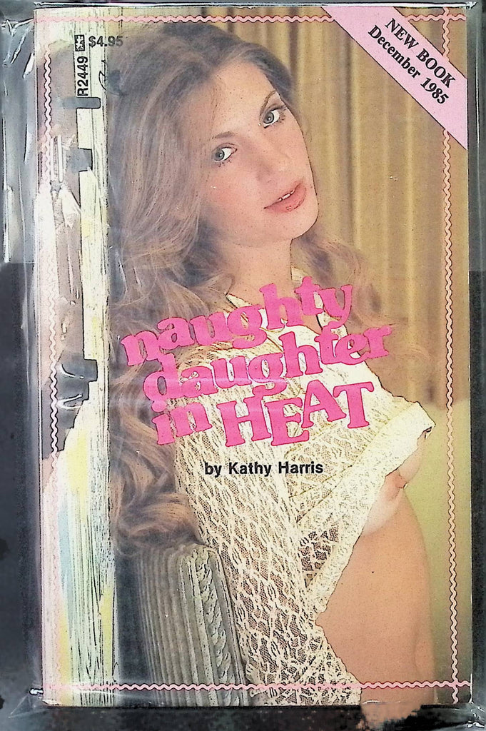 Naughty Daughter in Heat by Kathy Harris GR2449 December 1985 Greenleaf Adult Paperback Novel-073124AMP2