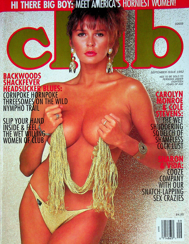 Club Magazine Carolyn Monroe & Cole Stevens September 1992 042424RP