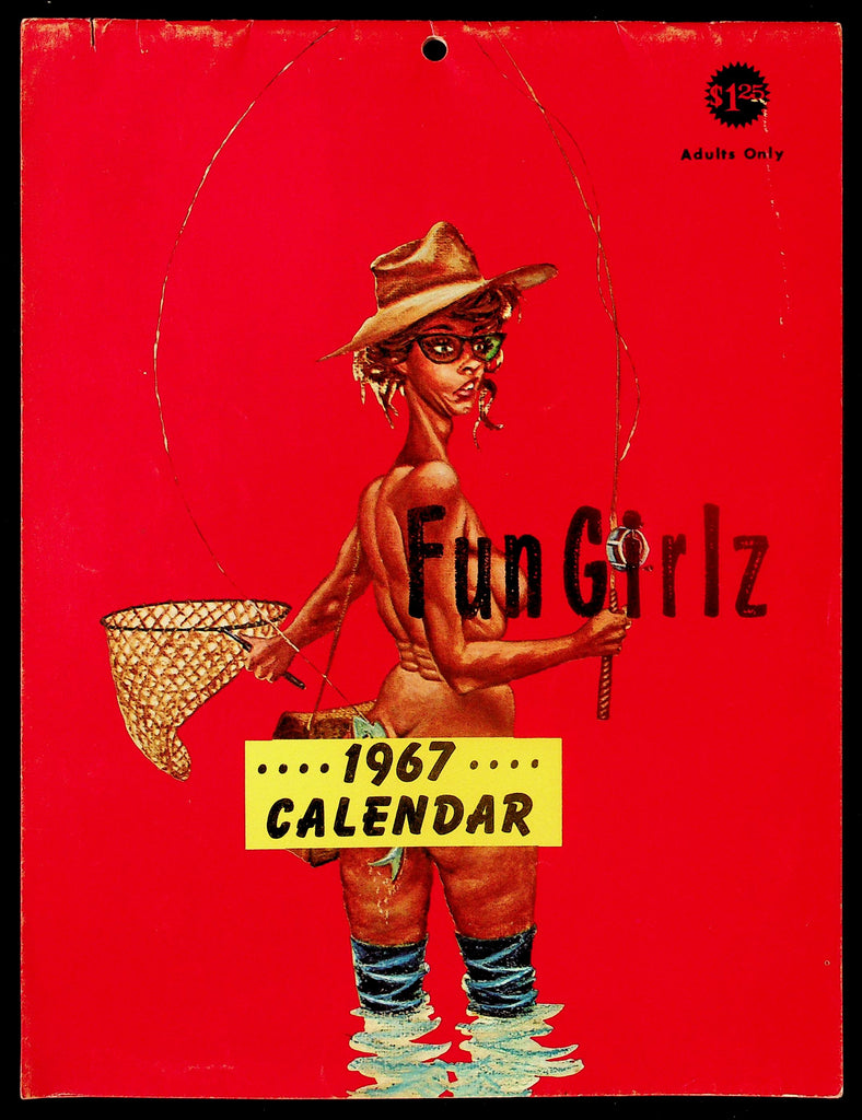 Fun Girlz - Maidens 1967 Pin Up Calendar "Mess America" 082426hrp-12
