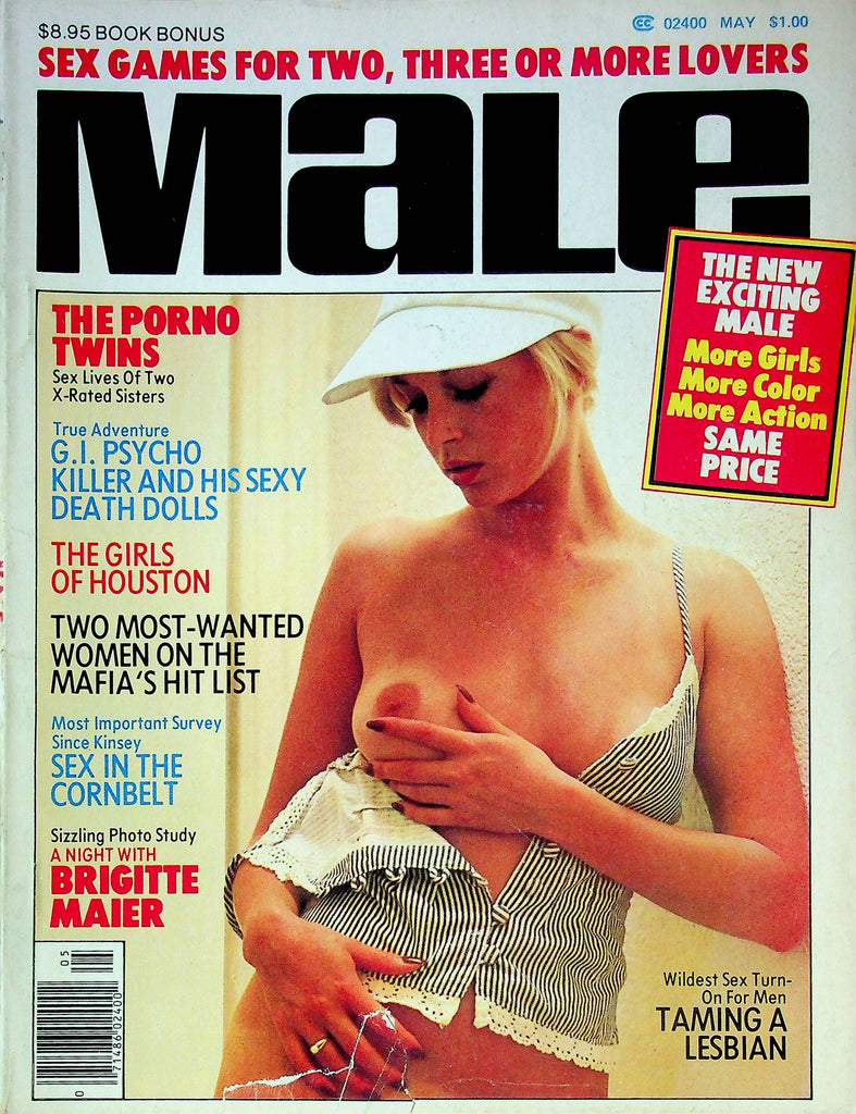 Male Magazine The Porno Twins Ft. Brigitte Maier May 1976 020224RP