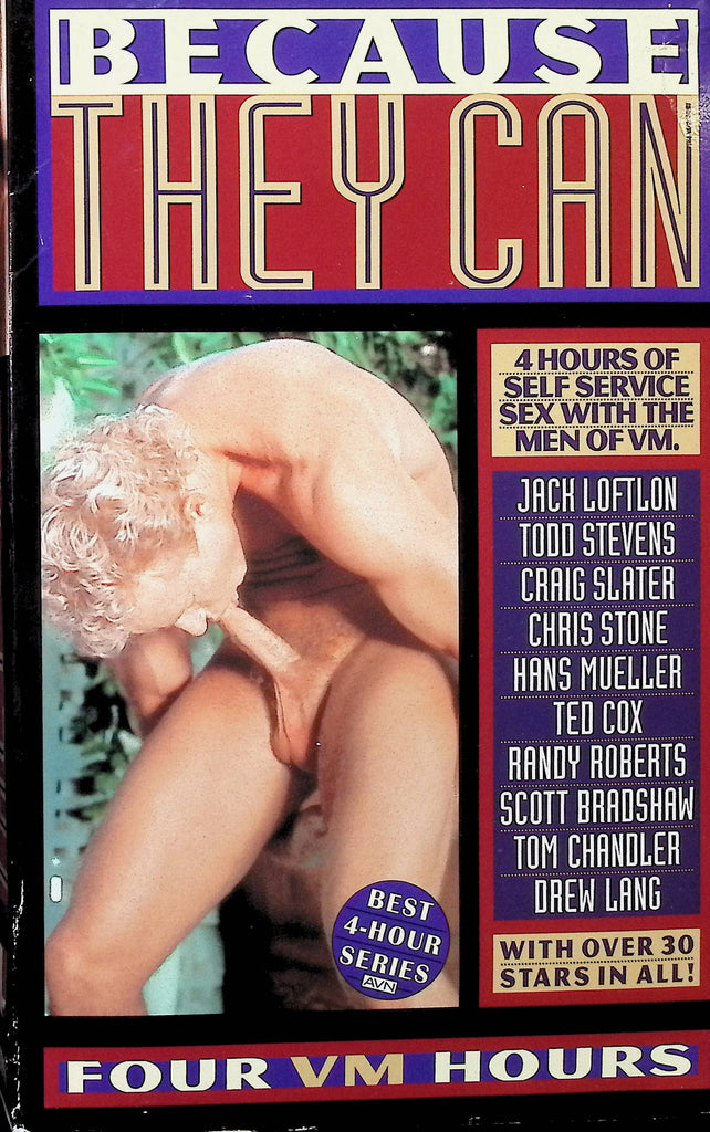 Because They Can Jack Loftlon Todd Stevens Craig Slater 4hrs 1996 Gay Male VHS 092024AMPVHS2