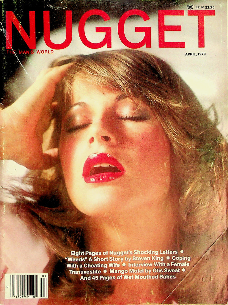 Nugget Magazine    Shot Story by Steven King "Weeds"  / Covergirl Judy  April 1979   032026lmp