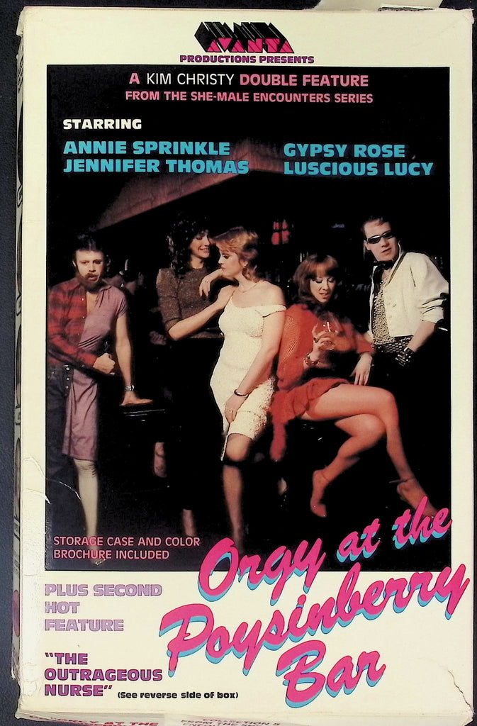 She-Male Encounters Collection #5: Orgy at the Poysinberry Bar ft. Annie Sprinkle, Jennifer Thomas + Outrageous Nurse ft. Jennifer Thomas Gay/Trans VHS Caballero Control 102225AKVHS2